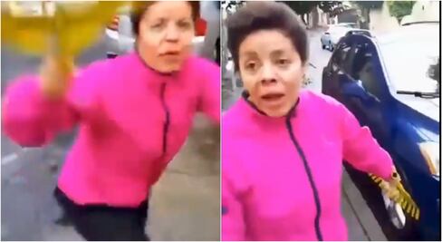 “No me estés ching…”: “Lady Coladera” se vuelve tendencia tras agredir a automovilista. VIDEO