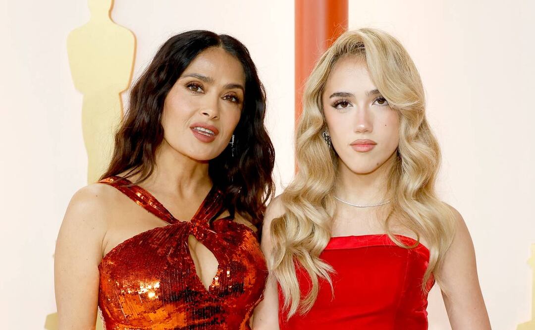 Salma Hayek y Valentina Paloma Pinault. Foto: AFP