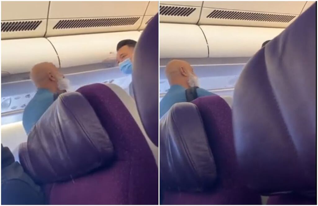 Pasajero Detenido: Avión de Malaysia Airlines Regresa en Medio de Amenazas, Caos y Cancelaciones. Foto tomada de video