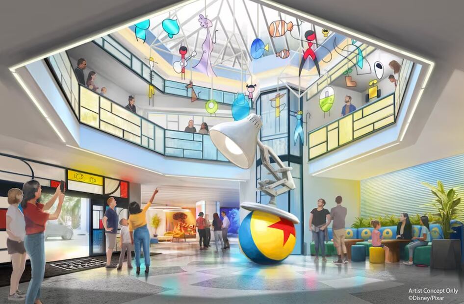 Pixar Place Hotel. Foto: Cortesía Disneyland Latino