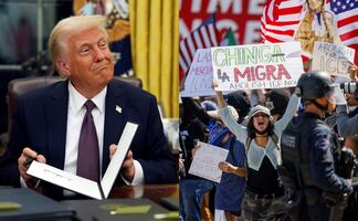 Donald Trump dice que las protestas en Los Ángeles "fortalecen" su determinación de deportar 