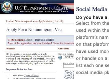 Así cambia el formato de visa DS-160 para incluir tus redes sociales