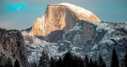 Impresionan imágenes del Parque Yosemite cubierto de nieve 