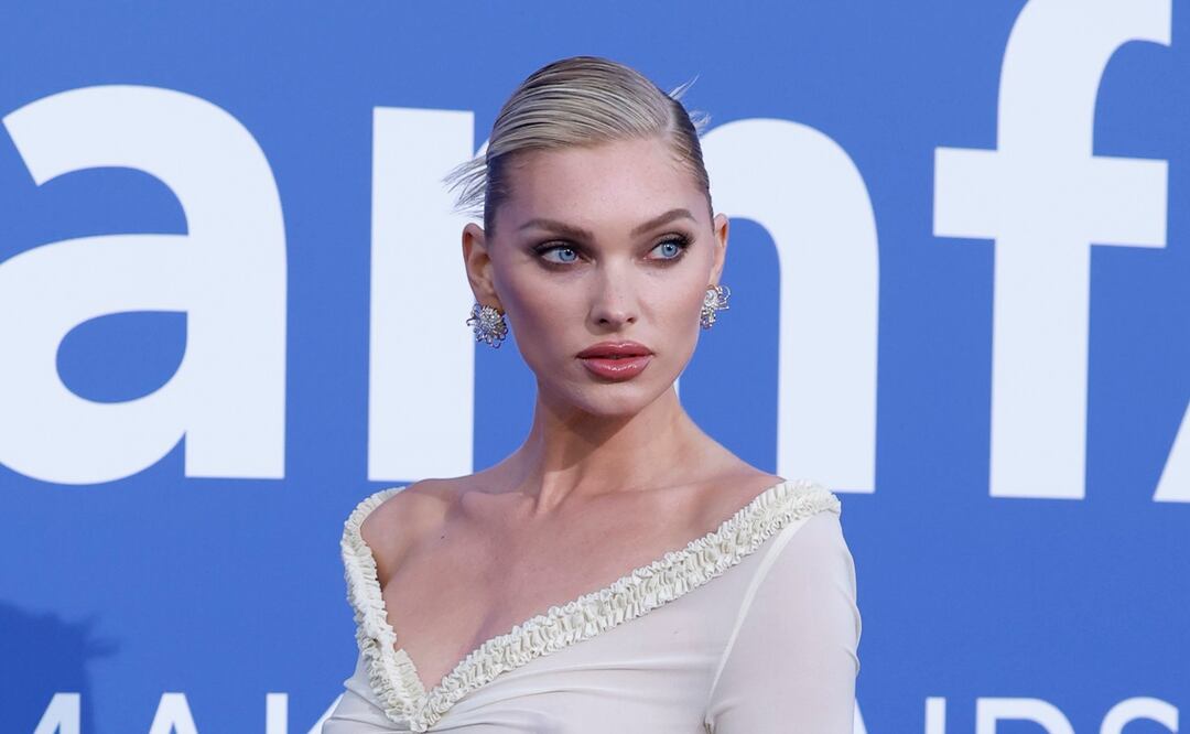 Vestidos transparentes: la nueva tendencia de moda que Elsa Hosk lleva a la gala amfAR. Foto: EFE