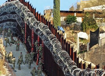 Ciudad de Arizona exige retirar alambre de púas de valla fronteriza con México