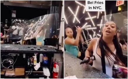 Video. Mujeres agreden a empleados y destrozan restaurante en NY por una salsa