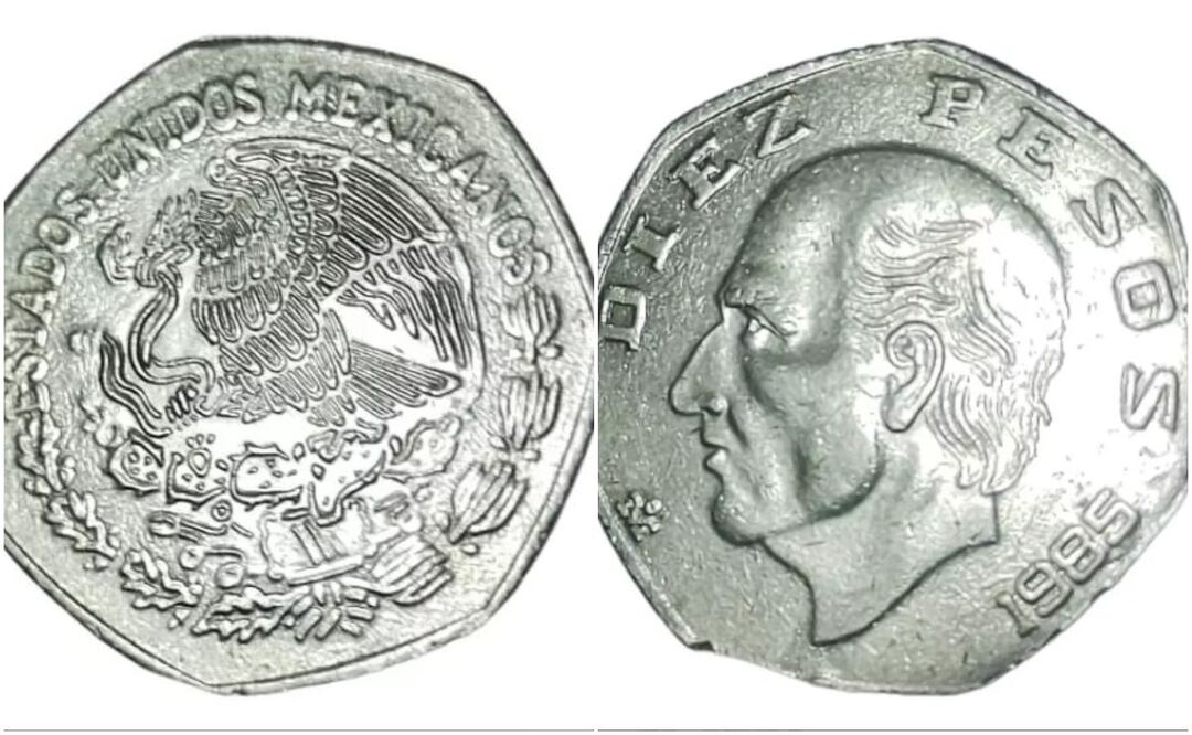Moneda de Miguel Hidalgo. Foto: Captura / MercadoLibre