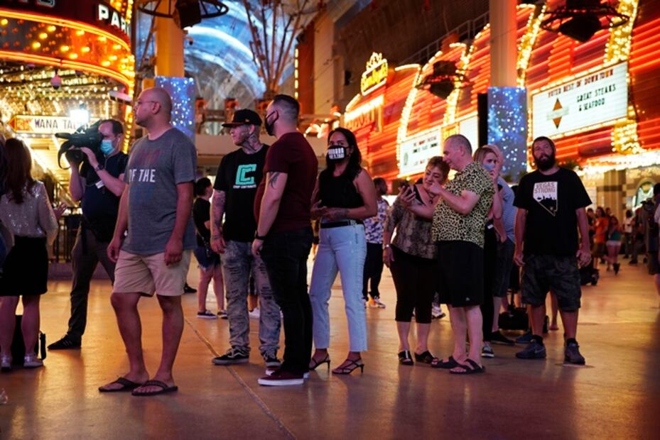 Fotos: Casinos de Las Vegas abren sus puertas entre caretas y cubrebocas