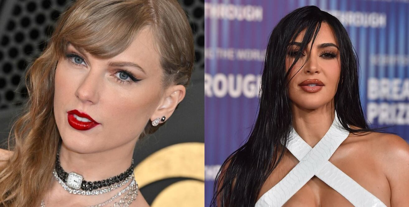 ¿Taylor Swift le dedicó una canción a Kim Kardashian? Conoce los detalles sobre: thanK you aIMee. Foto: AFP / Robyn Beck. Foto: AP / Jordan Strauss