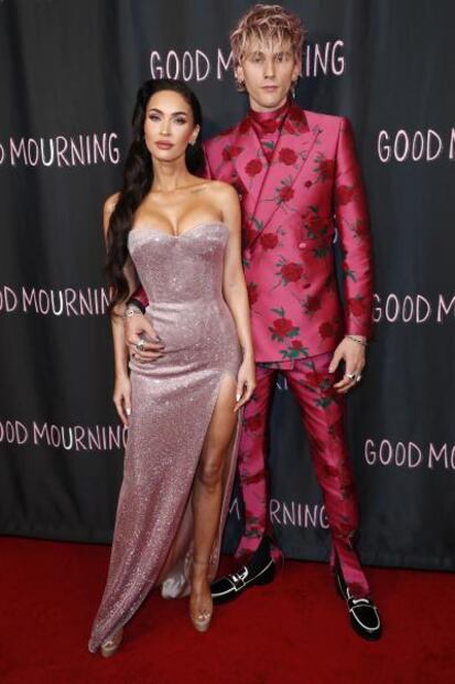 Megan Fox seduce en la alfombra roja con vestido de cristales y abertura 'de infarto’