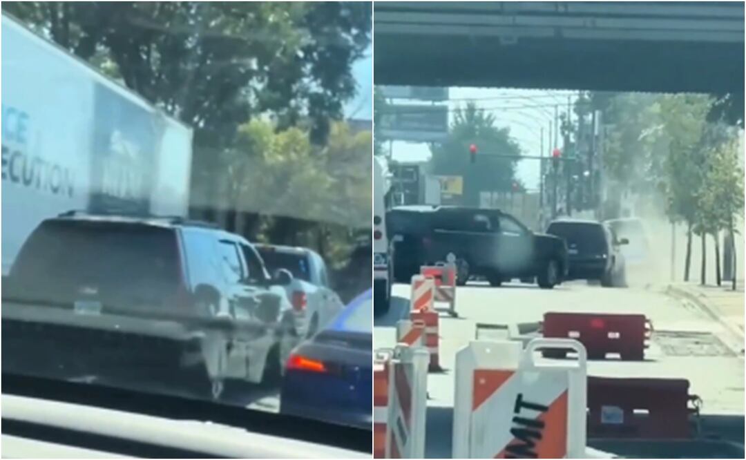 Caos en Chicago: conductor enloquecido embiste vehículo de ICE y provoca escena de terror. Foto: Captura de video / X