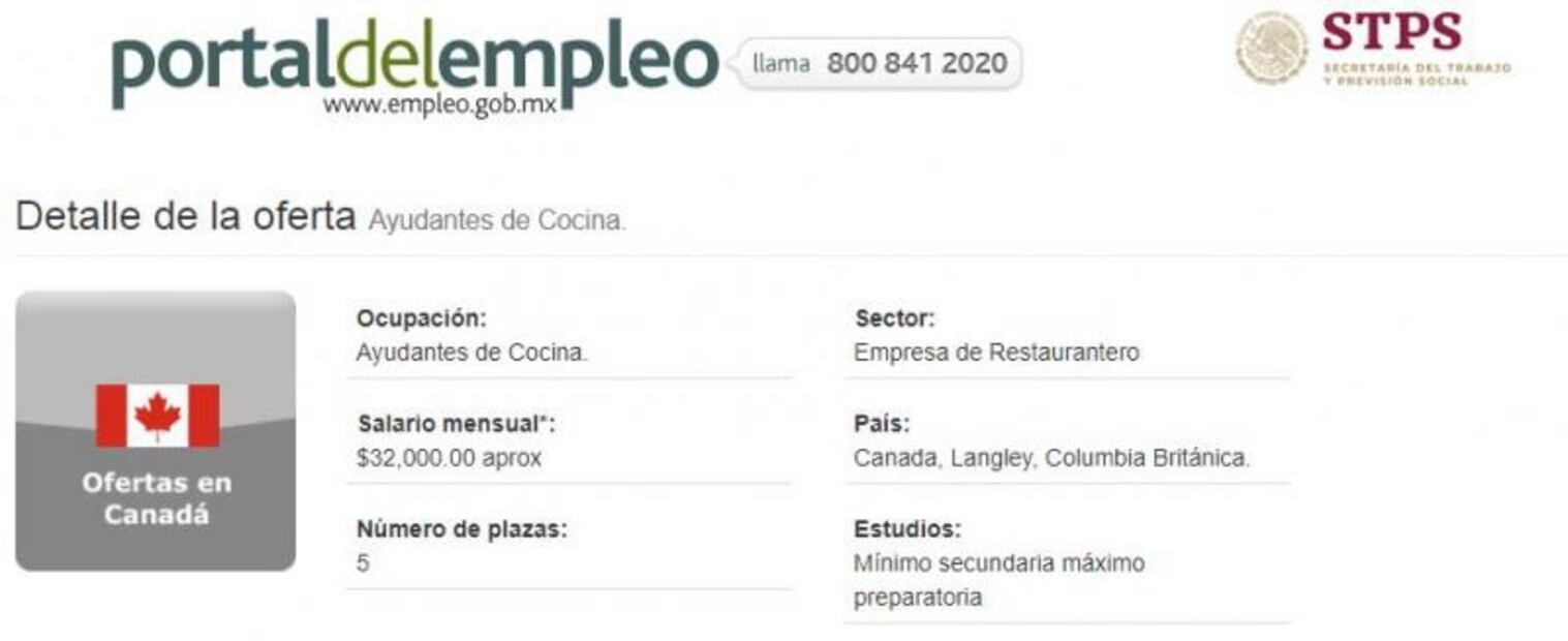 Trabajo en Canadá: solicitan ayudantes de cocina para ganar $32,000