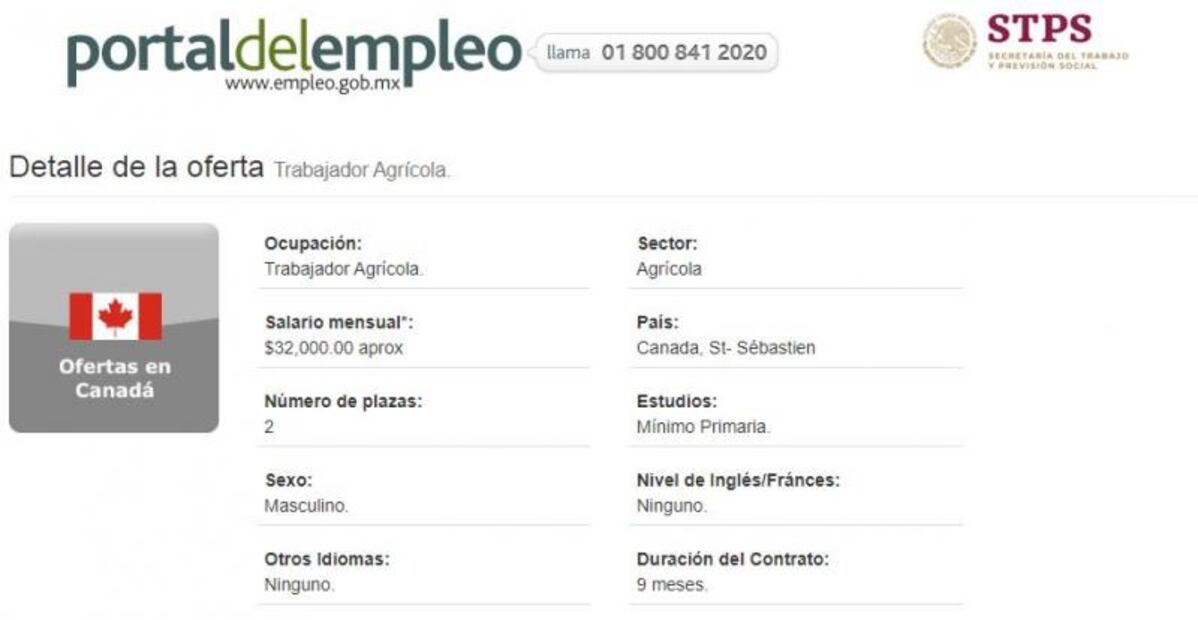Canadá busca trabajadores agrícolas; no necesitan inglés ni francés