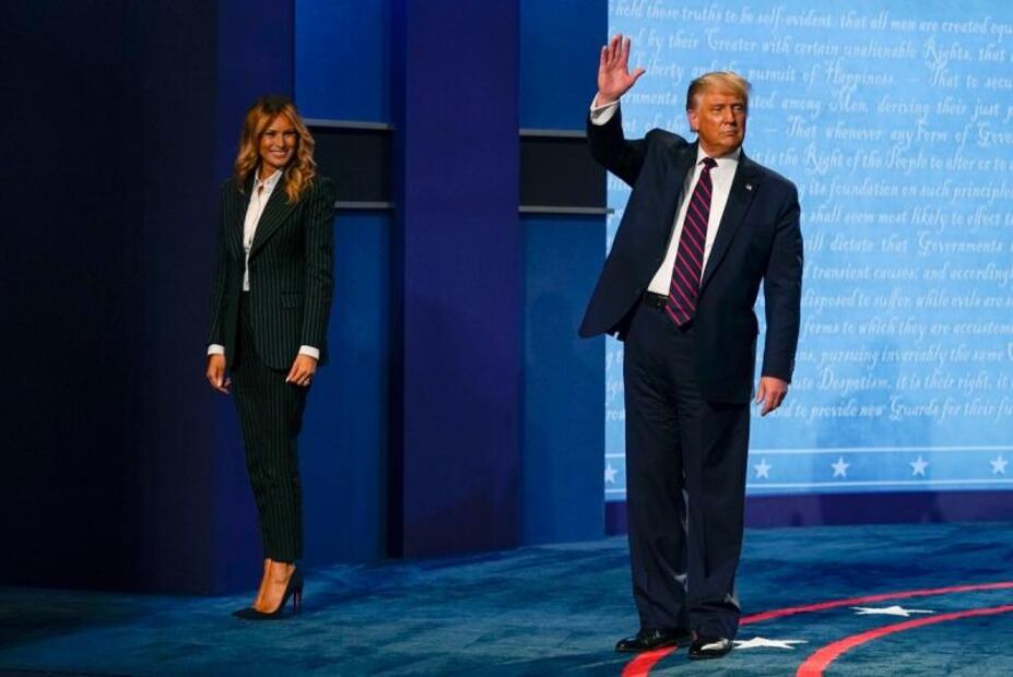 El lujoso traje de $3 mil dólares que Melania Trump lució en el debate