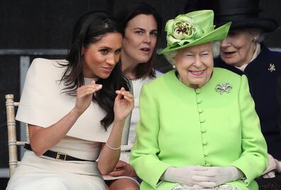 Así fue la primera vez en que la reina Isabel regañó a Meghan Markle: “¡En esta familia no…!”