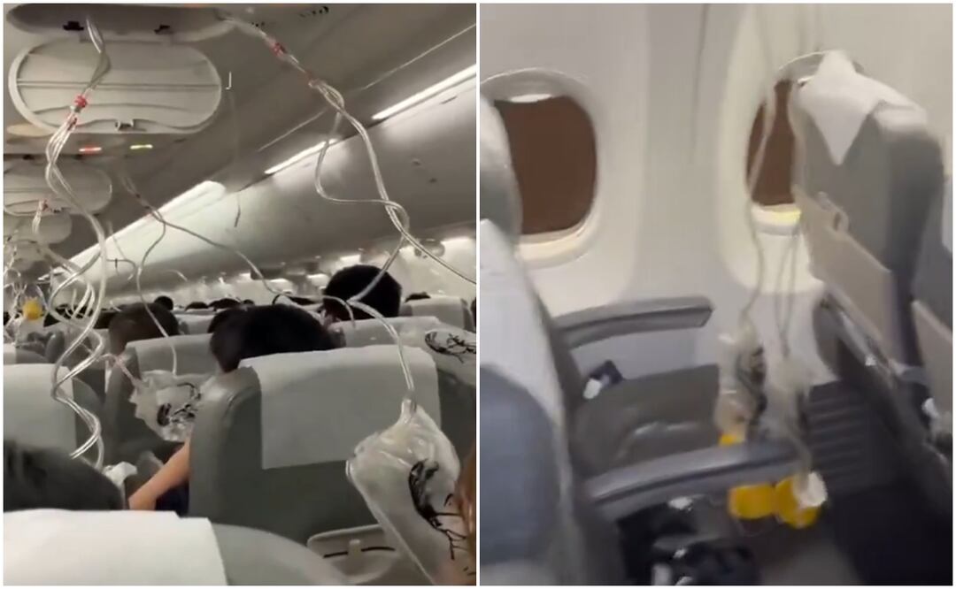 Vuelo a Tokio cae 25 mil pies en 10 minutos y pasajeros escriben sus testamentos. Foto tomada de video de X
