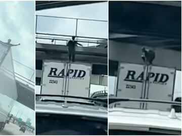 Video. Hombre de Texas muere por bailar sobre la caja de tráiler en movimiento