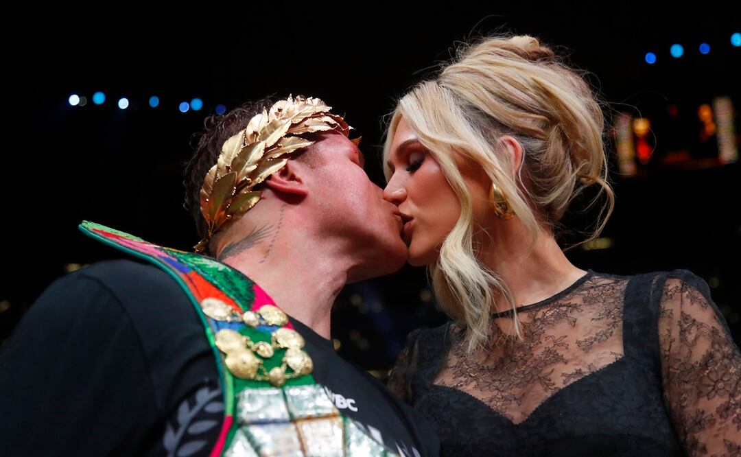 Fernanda Gómez apoyó a Canelo en su histórica pelea en Guadalajara.
Foto: EFE