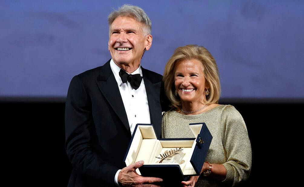 El Festival de Cannes entregó una Palma de Oro honorífica por sorpresa a Harrison Ford. Foto: EFE/EPA/Sebastien Nogier