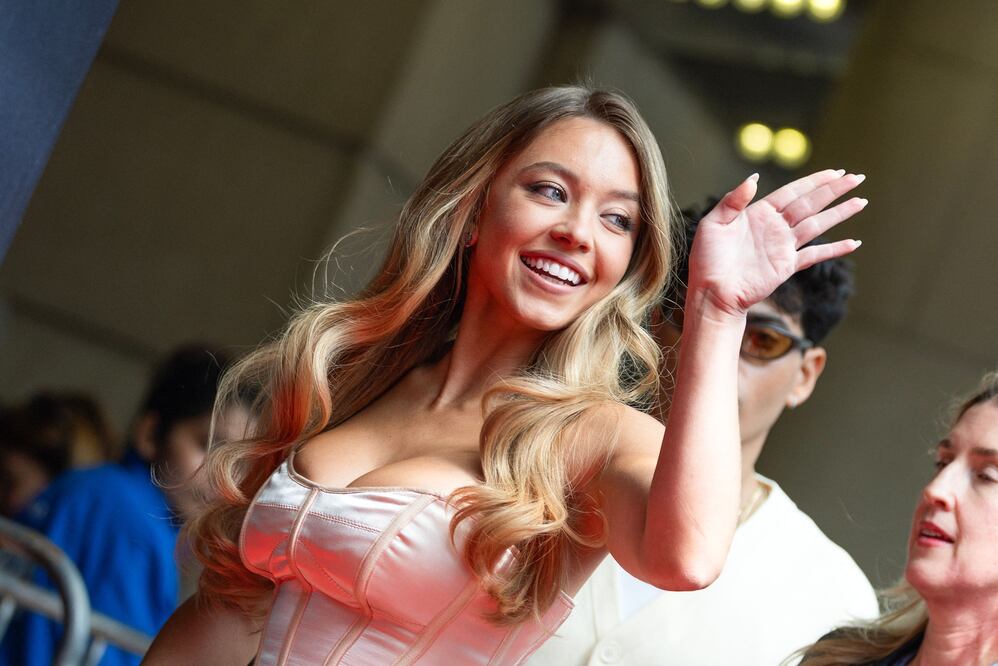 US actress Sydney Sweeney. (Photo by VALERIE MACON / AFP)