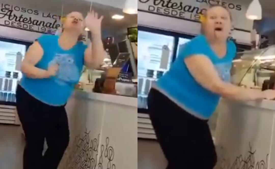 “Lady Muecas”: captan a extranjera agrediendo a empleados de heladería en la CDMX. Foto: X