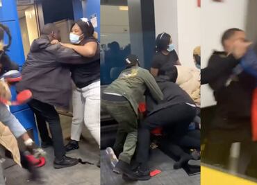 Pasajeros y personal de aerolínea se van a los golpes por equipaje
