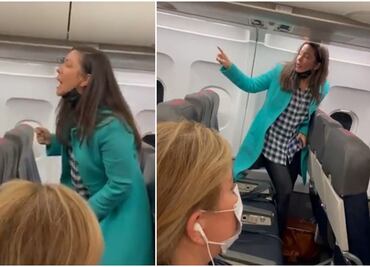 Mujer se niega a usar cubrebocas y grita a pasajeros de avión en EU