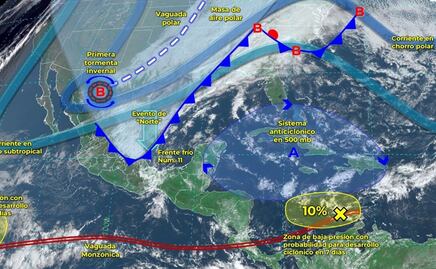 Primera tormenta invernal de la temporada provocará caída de agua nieve en estos estados de México