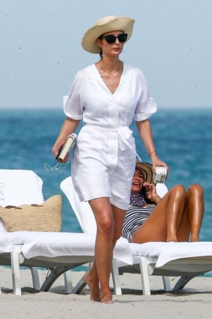 El minivestido blanco con el que Ivanka Trump deslumbró en Miami