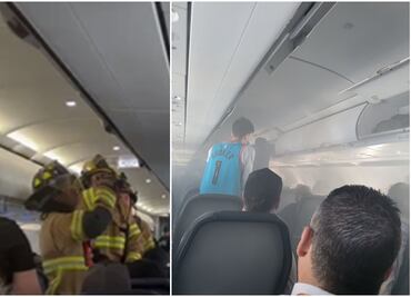 Pánico en el cielo; vuelo de Orlando aterriza de emergencia por batería incendiada