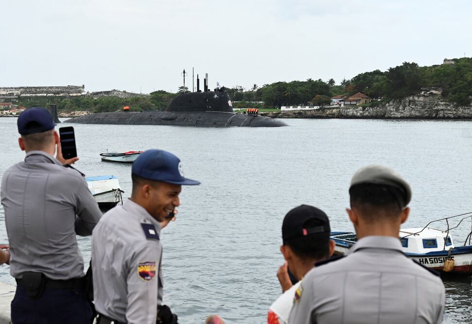 Submarino nuclear ruso llega a Cuba. ¿Para qué? ¿Hará pruebas? Foto: AFP