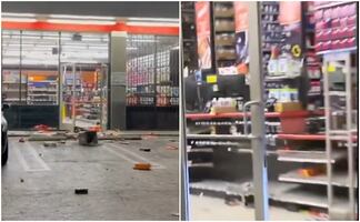 Saquean tienda AutoZone tras toma de calle en el sur de Los Ángeles. VIDEO