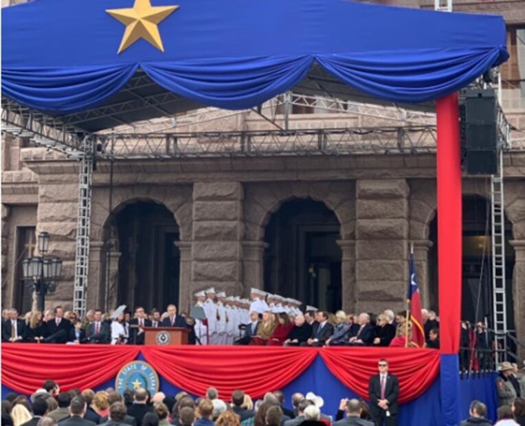 Greg Abbott juramenta para segundo mandato como gobernador de Texas