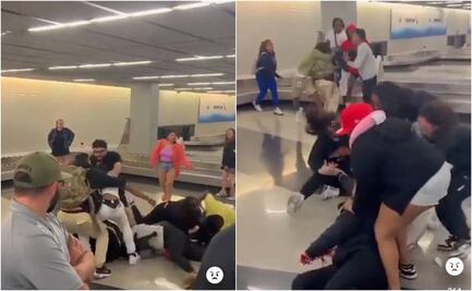 Video. Más de 10 pasajeros protagonizan salvaje pelea en aeropuerto de Chicago