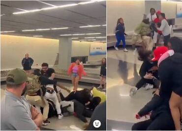 Video. Más de 10 pasajeros protagonizan salvaje pelea en aeropuerto de Chicago