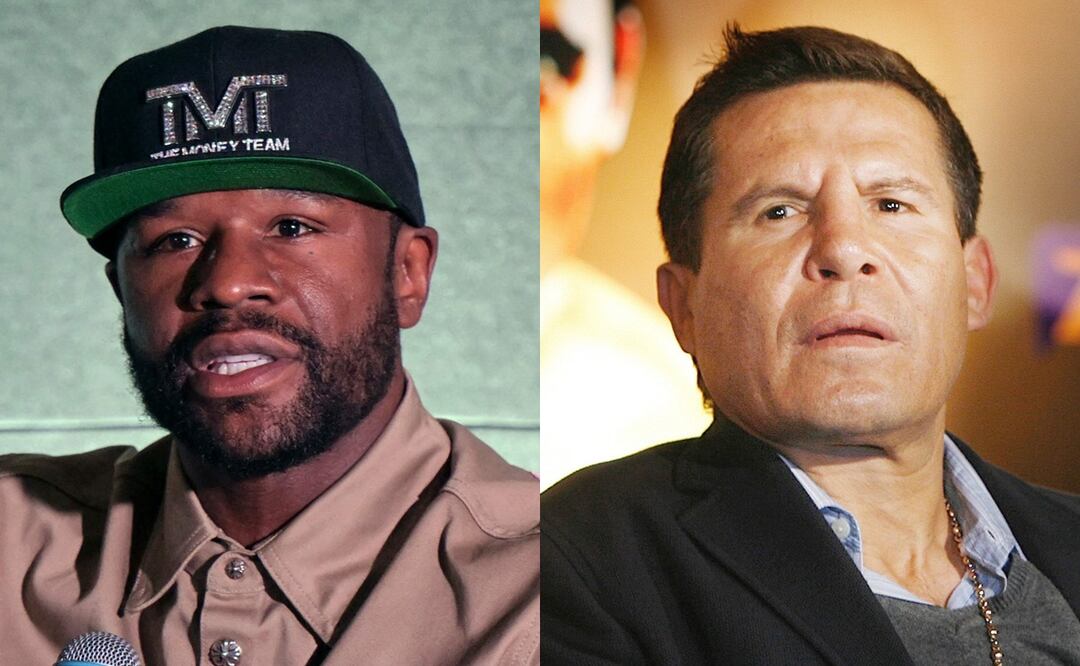 Floyd Mayweather dice que podría vencer a Julio César Chávez y a su hijo “con una mano”. Foto: EFE/AFP