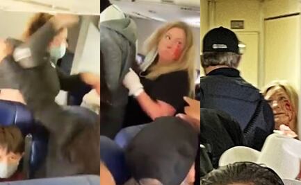 Revelan video de pasajera que golpea a azafata; le tira dos dientes