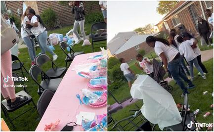 Embarazada destruye su fiesta de revelación de género porque "no le gustó el sexo de su bebé" (VIDEO)