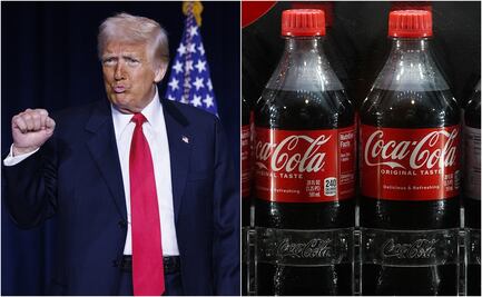 Trump impone azúcar de caña a Coca-Cola mientras bebe Coca Light con aspartamo