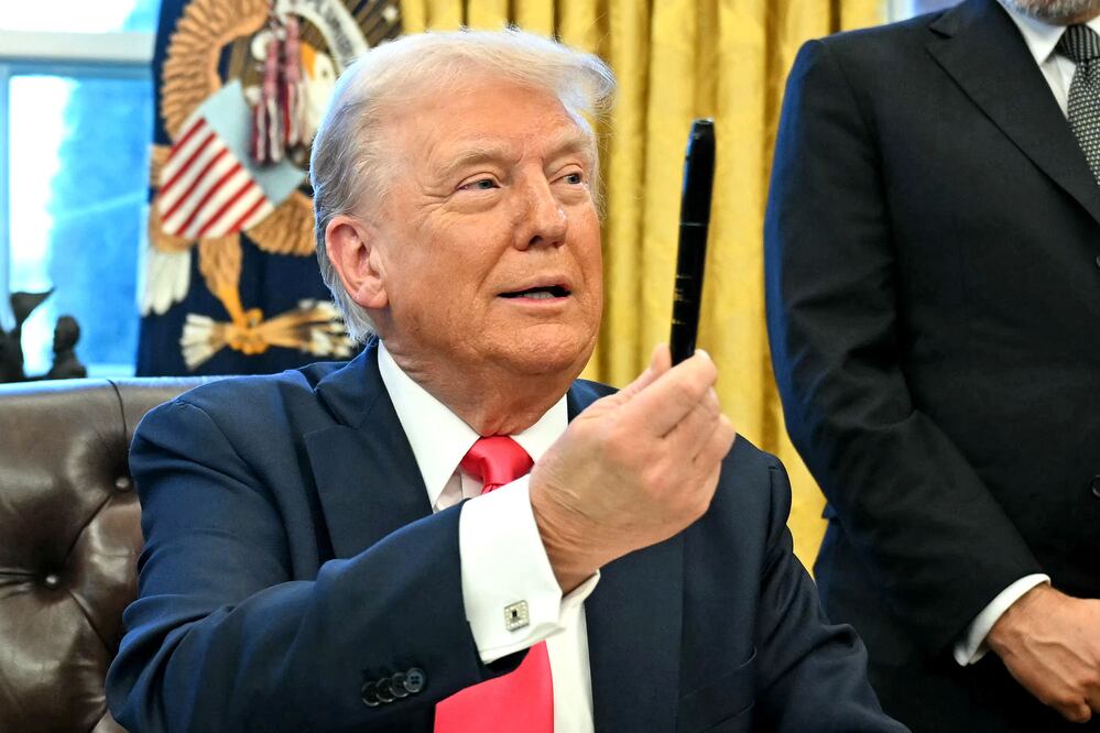 Trump advierte: ¡A partir del 2 de abril aranceles a productos agrícolas!. (Photo by Jim WATSON / AFP)