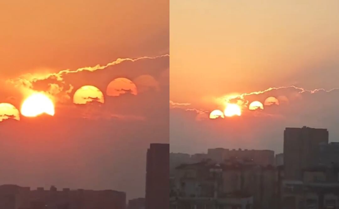 Captan extraño fenómeno de siete soles en el cielo de China. ¿Qué fue? VIDEO. Foto: Instagram
