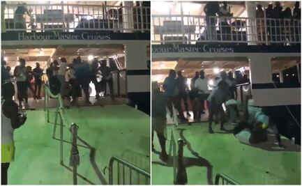 Grupo de hombres golpea a campeón mundial de jabalina y lo arrojan al agua