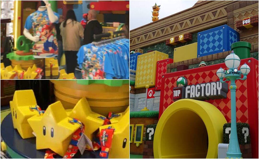 La tienda 1-UP Factory se encuentra en la zona temática de Mario Bros. en Universal Studios Hollywood. Foto: Pamela Benítez/Vive USA