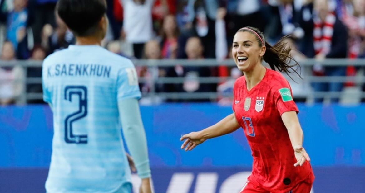 Mundial Femenino. Alex Morgan se lució en el 13-0 de EU vs Tailandia