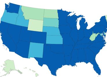 Las siete entidades de Estados Unidos con menos coronavirus