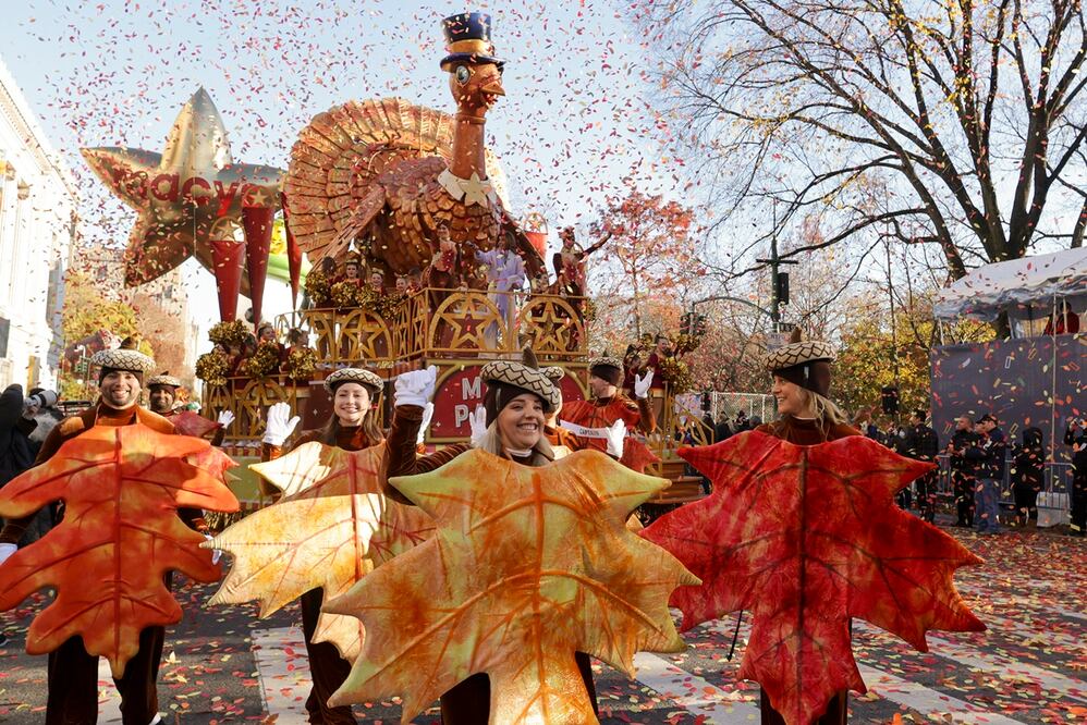Macy's Thanksgiving Day parade. (AP Photo/Jeenah Moon)
