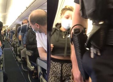 Pasajera agrede a azafata en avión; la deja sangrando y sin dos dientes