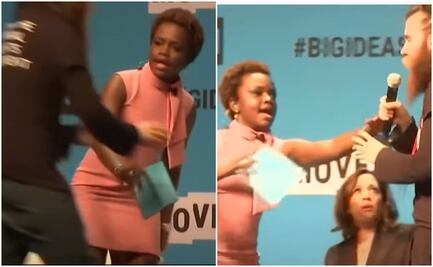 Video. El día en que Jean-Pierre defendió a Kamala Harris de un manifestante