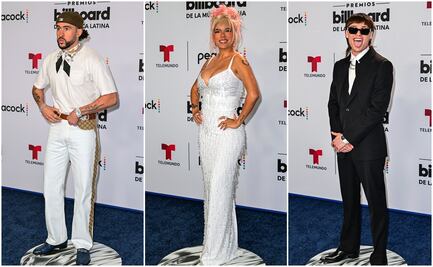 Duelo de moda entre estrellas latinas en la alfombra azul de los Latin Billboard