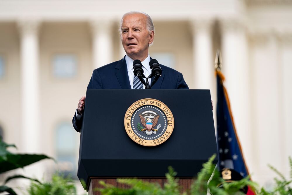 Biden firmará el martes una orden para "cerrar la frontera" a la migración irregular. Foto: EFE/EPA/BONNIE CASH / POOL